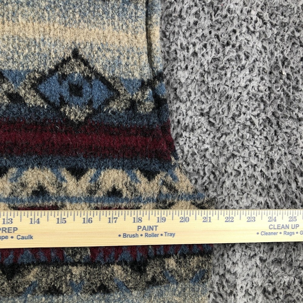 Bear Ridge Outfitters Sweater Vest Mens Large Geometric Full Zip Mock Neck - Picture 5 of 7